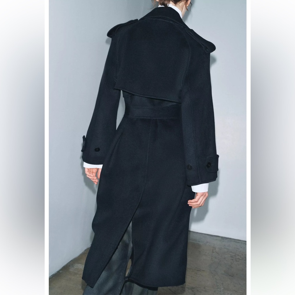 ZARA LONG WOOL BLEND COAT ZW COLLECTION LIMITED EDITION - Picture 3 of 15